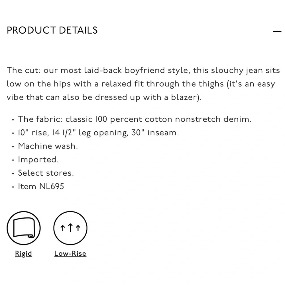 Madewell NWT The Slouchy Boyjean in Roswell Wash Size 28 - Picture 14 of 14